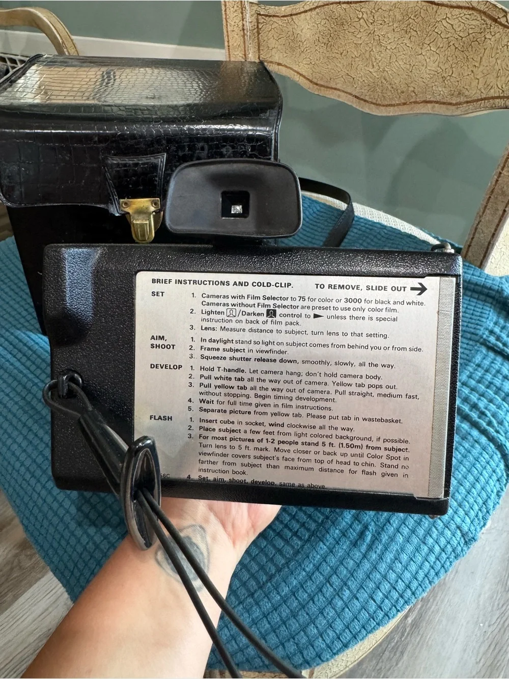 POLAROID THE COLORPACK LAND CAMERA With case!